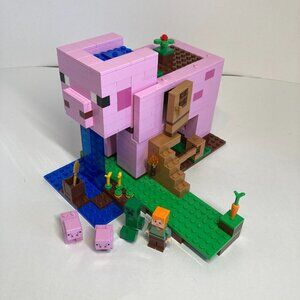 LEGO Minecraft The Pig House 21170 No Manual Near Complete